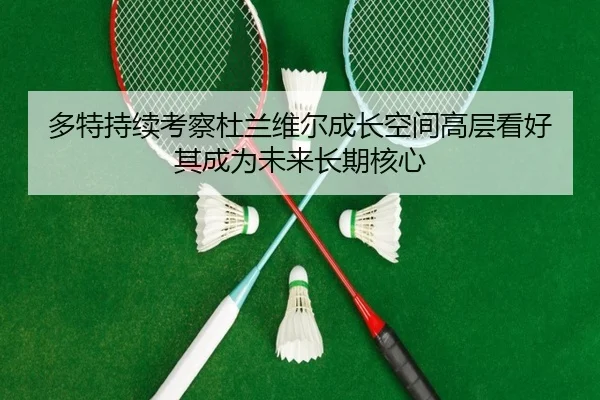 多特持续考察杜兰维尔成长空间高层看好其成为未来长期核心